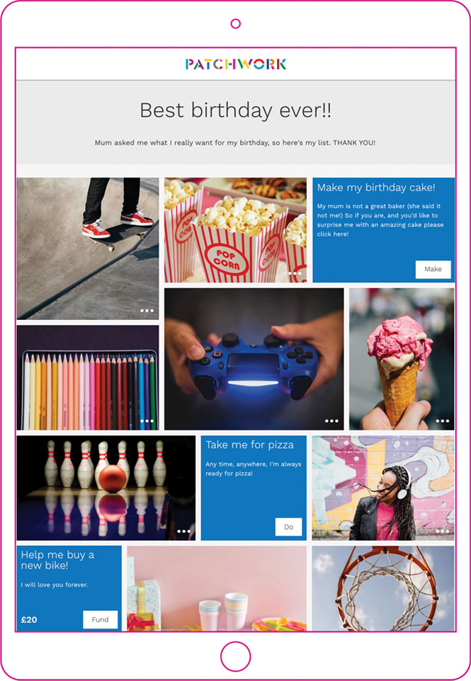 A best birthday patchwork
