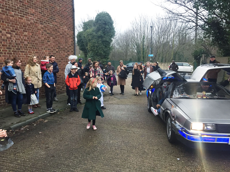 Back to the Future themed patchwork party