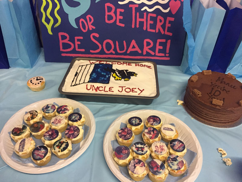 Back to the Future themed patchwork party