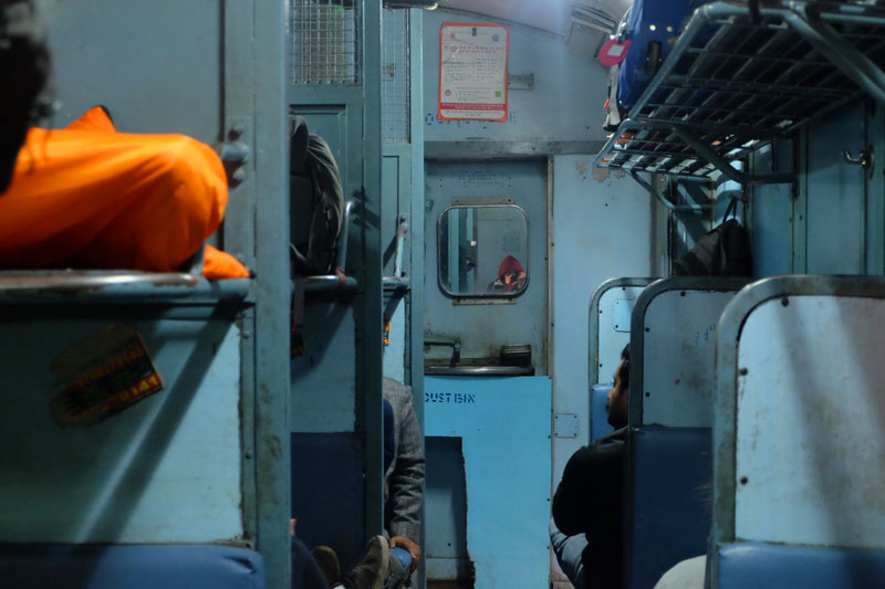 travel by train in India - career break funded with Patchwork