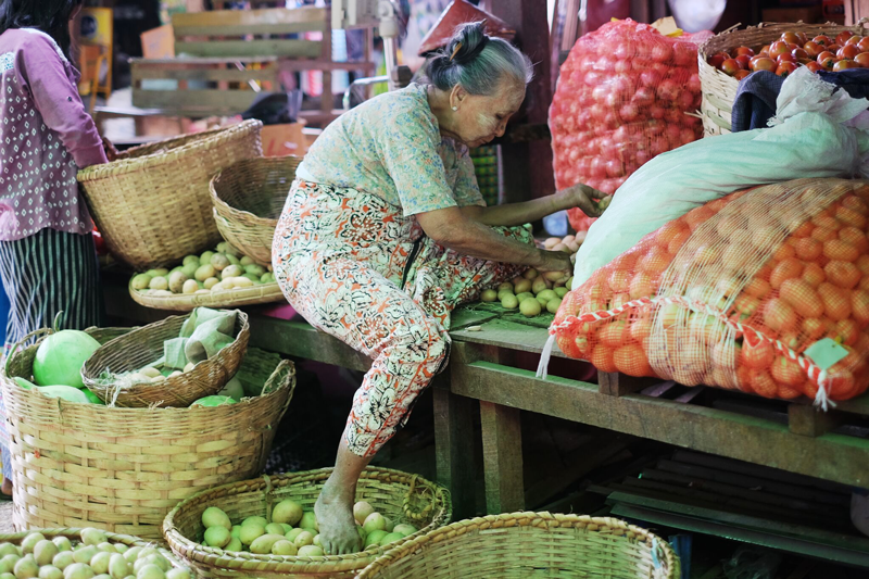 Patchwork travel Myanmar