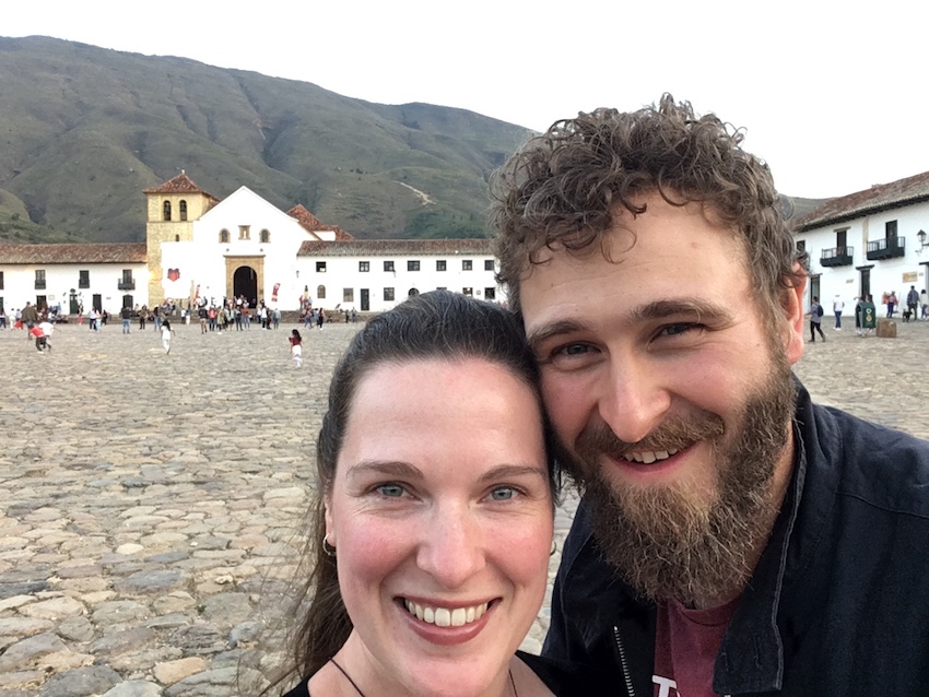 Couple on honeymoon in Colombia