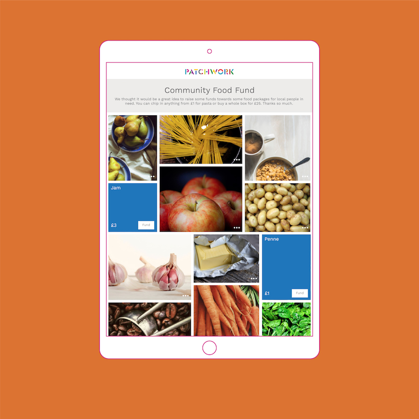Readymade Patchwork template community food fund