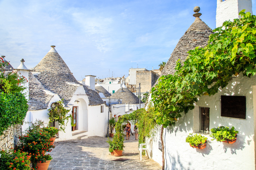 Trulli houses in Alberobello, Italy 